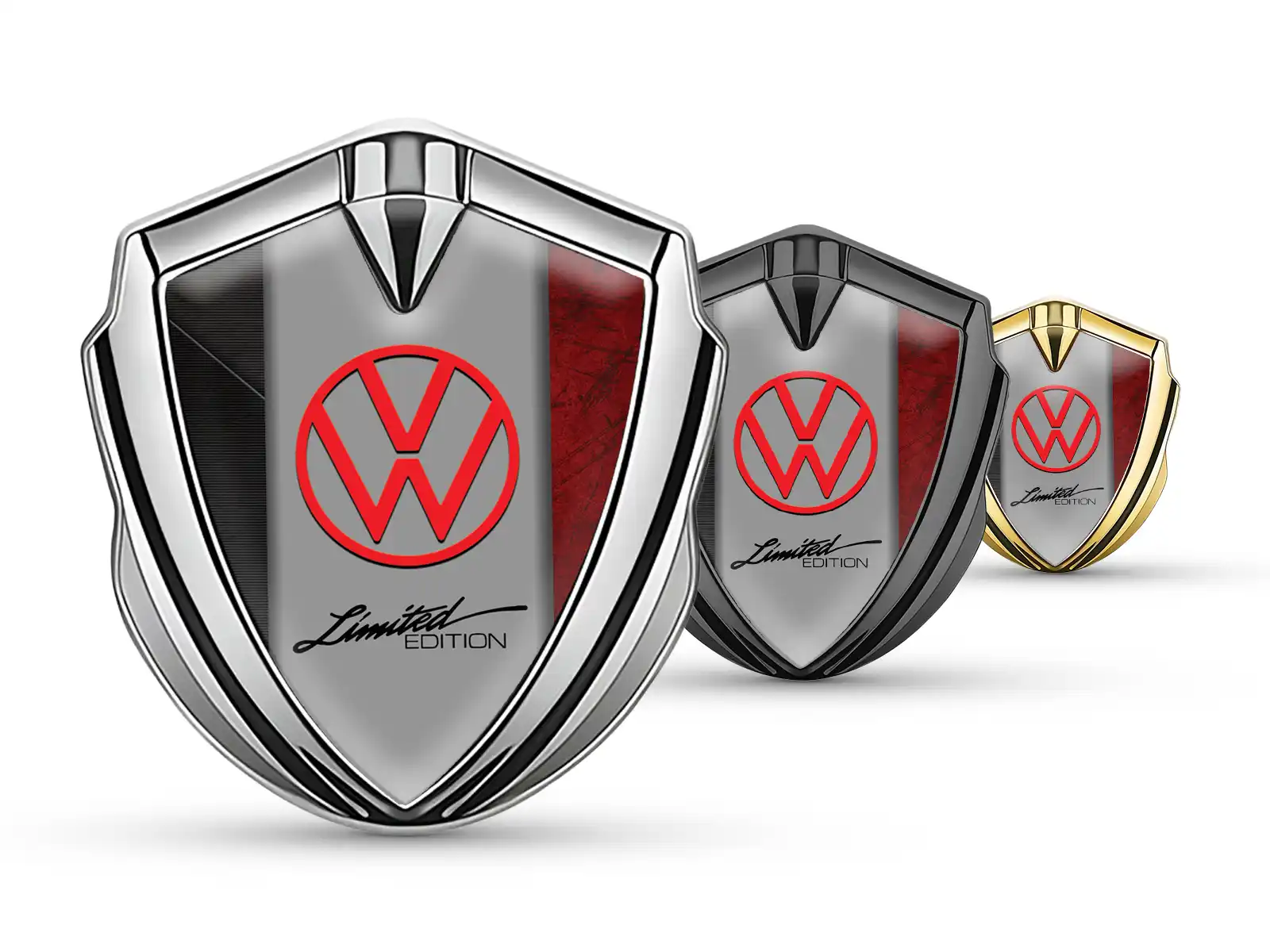 VW Emblem Silicon Badge Durable Premium Feel
